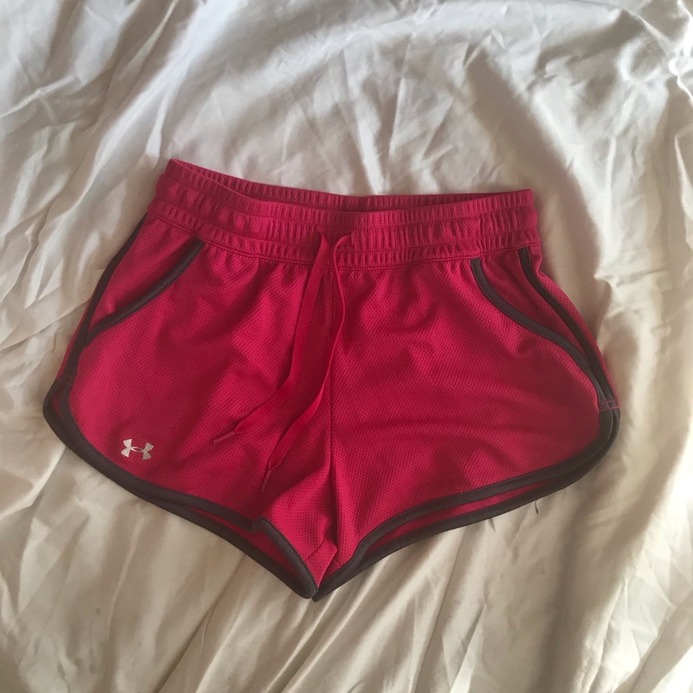 Berry Under Armour Athletic Shorts